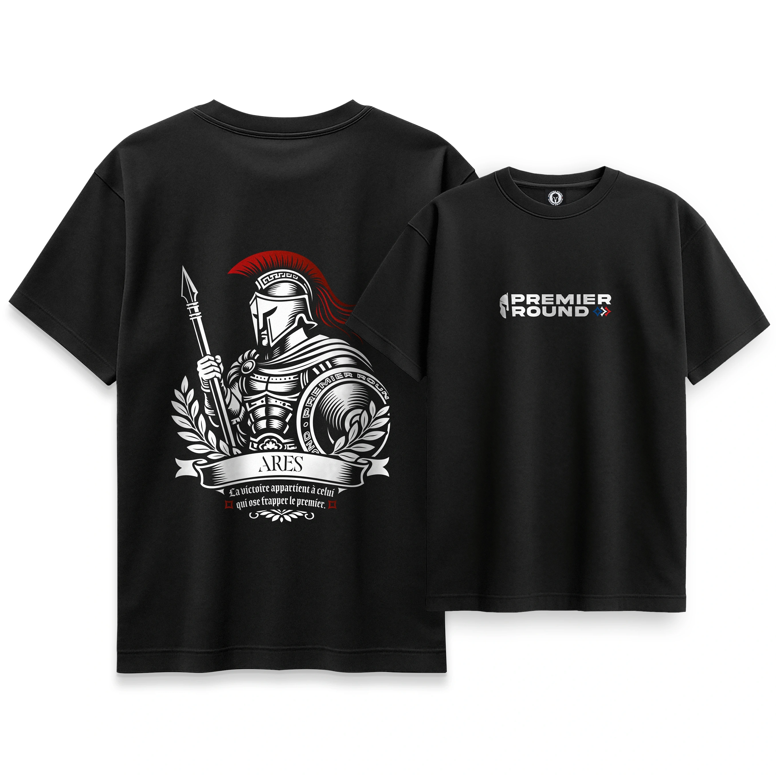 PremierRound® - 'Ares' Engraving Oversized T-Shirt