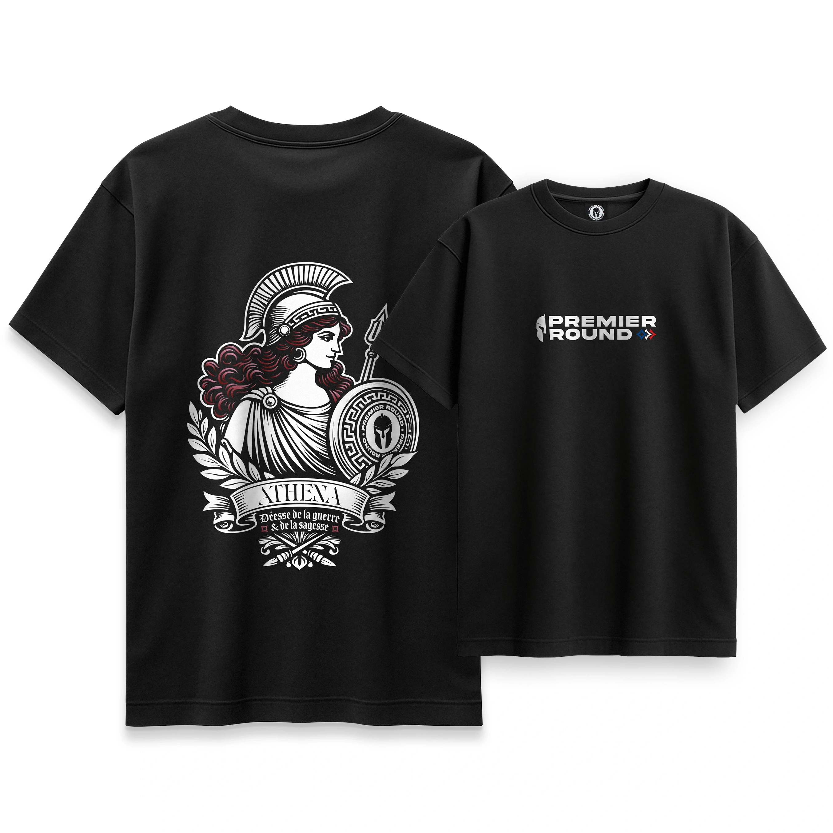 PremierRound® - 'Athena' Engraving Oversized T-shirt